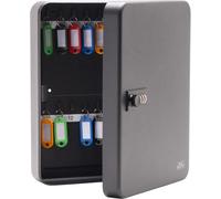 Burg-Wachter Burg Wachter Kc36C Wall Mountable Combination Cabinet With 36 Hooks-Matt Black-With Coloured Key Tags
