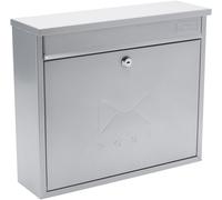 Burg Wachter Elegance Silver - Front Loading 11Ltr Medium Post Box