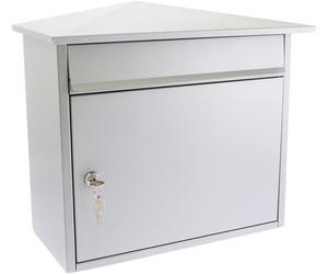 Burg Wachter Mersey Silver - Front Loading 27Ltr Large Post Box