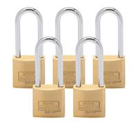 Burg-Wachter Solid Brass Body 40mm Long Shackle Keyed Alike Padlock Long Shackle (5 In A Box)
