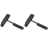 Burg Wachter Spring Loaded Adjustable Auto Closing Door Closer - Home & Commercial - Black (Pack of 2)