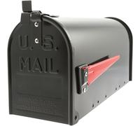 Burg Wachter US Mail Box Black - Front Loading 17Ltr Medium Post Box