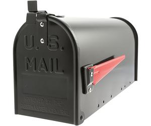 Burg Wachter US Mail Box Black - Front Loading 17Ltr Medium Post Box
