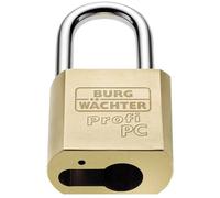 BURG-WÄCHTER Padlock Body Without Cylinder, Brass, 8 mm Shackle Thickness, 2 Keys, 116 PC 50 HB 80 NIRO