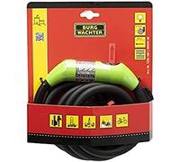 Burg-Wächter 1235 180 L 15mm Illuminated Combination Bike Cable Lock 180cm, Green