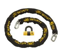 Burg-WÄCHTER 12mm Sold Secure Gold Motorcycle Security Chain & U-Lock Kit