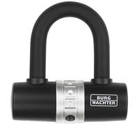 BURG-WÄCHTER U-Bügelschloss mit Schlüssel, Universalschloss für Ketten und Seile, Diebstahlsicherung, Bügelstärke 14 mm, 1480 HB 100/55, Schwarz