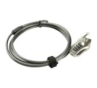 Burg Wächter 29830 Cable Lock 2m Silver Secure Combination Snap+Lock