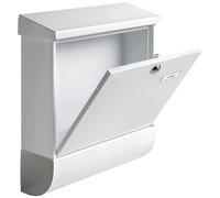 Burg Wächter 31420 VARIO 8672 Steel Letterbox White Galvanised Wea...