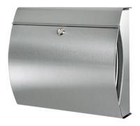 Burg-Wächter Comfort 91300 W Steel Mailbox Set with Integrated Newspaper Box, White, Integriertes Zeitungsfach-Verzinkter Stahl