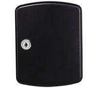 Burg-Wächter Stainless Steel Door Wall Key Box with 10 Hooks Practical Magnetic Closure Printed Dandelion, 240 mm 6204/10 Ni