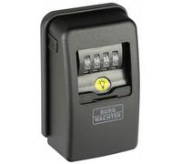 Burg-Wächter Key Safe with 4 Digit Combination Code for Exterior and Interior Magnetic Illuminated Security Wall Mounted Key Safe 60L SB Black