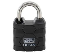 Burg Wächter 42131 Padlock Ocean 490 Ni 30 SB, Black
