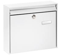 BURG-WÄCHTER, Group Mailbox, Slot Size A4, Galvanised Steel, Potsdam 877 W, White