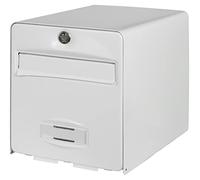 Burg-Wächter BALthazar White 1P Mailbox, White, Pre-lacquered Galvanized Steel