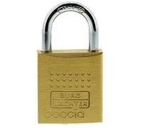 Burg Wächter Boccia 450 30 SB Padlock, 5 mm Shackle Thickness, Drilling and Pinch Protection, 2 Keys, Gold, 30 mm