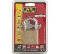 Burg Wächter Boccia 450 40 SB Padlock, 6.5 mm Shackle Thickness, Drilling and Pinch Protection, 2 Keys, 40 mm
