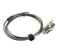 Burg Wächter Cable Lock 2m Silver Secure Combination Snap+Lock