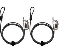 Burg-Wächter Cable Lock with Combination, 200 cm, Black (Pack of 2)