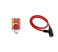 Burg-Wächter Cable Lock with Lighted Combination, 4 digit Combination, Length: 65 cm, 230 65 L &, Bicycle lock 260 60, Standard (assorted colors)