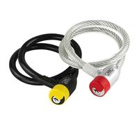 Burg-Wächter Cable Lock with Lighted Keys, Auto-Locking, Length: 65cm, 340 65 L,Blue