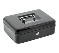 Burg Wächter Cash Box 250x90x180mm Black Secure Key & Handle 10700