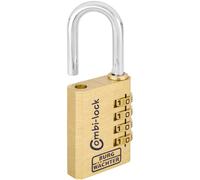 Burg-Wachter Combi 80 40 M SB Combination Padlock 40mm-80 CPL140, Brass