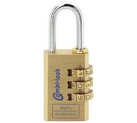 Burg-Wachter Combi 80 20 M SB Combination Padlock 20mm-80, Brass, 3,2 mm Bügelstärke
