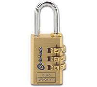 Burg-Wächter Combi 80 15 M SB Combination Padlock, Brass