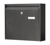 Burg-Wächter Conditioner Letter Box A4 Stapled Galvanised Steel Mail Slot in 5877 E Iron