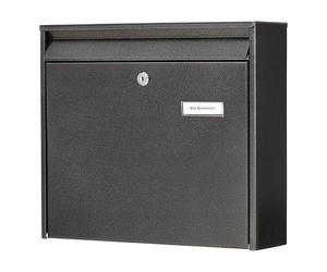 Burg-Wächter Conditioner Letter Box A4 Stapled Galvanised Steel Mail Slot in 5877 E Iron