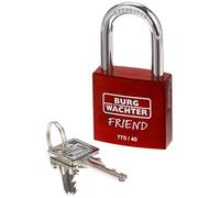 BURG-WÄCHTER Cylinder Padlock 775 40 Friend 35 Green, Aluminium, Red