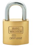 Burg Wächter Diamant Padlock Brass Body Drill-Resistant Cylinder 17601