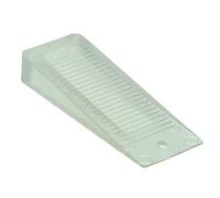 Burg Wächter Door wedge, non-slip plastic door stopper for the floor, TKL 2010, matt transparent, 100 mm, TKL 2010 T