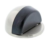 BURG-WÄCHTER Elegant Door Stopper, Height: 25 mm, Diameter: 45 mm, Incl. Mounting Material, TSB 2145 Ni SB, Stainless Steel Finish, 15651 3