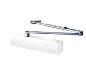 Burg Wächter Extra strong door closer, continuous force adjustment, door widths up to 75, 85, 95, 110, 125 and 140 cm, door weight up to 180 kg, TS 4000 V W, white one size