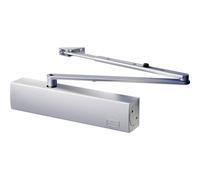Burg Wächter Extra Strong Door Closer/Variable Strength Adjustment/Door Widths up to 75, 85, 95, 110, 125 and 140 cm/Door Weight up to 180 kg TS 4000 V S Silver