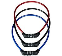 BURG-WÄCHTER Fahrradschloss with Zahlencode, for Kinder, Diebstahlsicherung, Seilschloss Kabelschloss Stahlseilschloss, 60 cm Lang, Code 2440, Farbig Sortiert (zufällige Farbwahl)