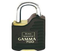 BURG-WÄCHTER Padlock, 9 mm Shackle Thickness, Ultra Hard, Drilling and Pinching Protection, Incl. 2 Keys, Gamma 700 55 SB