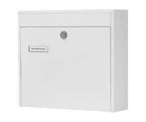 BURG-WÄCHTER, Group Mailbox, A4 Letter Slot, Galvanized steel, Potsdam 878 W, White