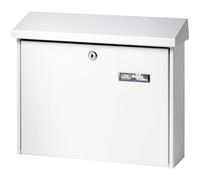 Burg Wächter JOURNAL 5867 Letterbox Steel White DIN C4 Enamel 61150