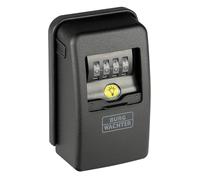 Burg-Wächter Key Safe with 4 Digit Combination Code for Exterior and Interior Magnetic Illuminated Security Wall Mounted Key Safe 60L SB Black