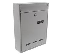 Burg Wächter KÖLN Cologne 872 W galvanised Steel letterbox, White (Similar to RAL 9016), 340 x 255 x 85 mm