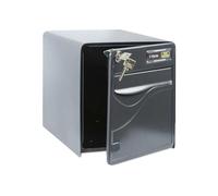 BURG-WÄCHTER La Poste, 1 Door, 525 ANT Baltic, Anthracite, Galvanised Steel, with Full Opening Door and Mail Stop (Door Blocked at 120°)