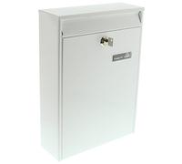 Burg-Wächter Leipzig 777 W Bag Protector Alert SE-0294 Letter Box Installations for Wall Mounting, White, 397x284x104, (HxBxT)