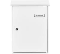 Burg Wächter LETTER 5832 Steel Letterbox White C4 Slot 2 Keys 61090