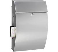 Burg Wächter Letterbox Stainless Steel Protective Lacquer Hamburg 3815 Ni