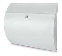 Burg-Wächter Letterbox Toscana 856 W Steel White Mail Post Box