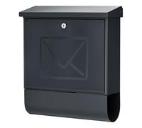 Burg-Wächter Lucenta 2701 ANT Letter Box with Translucent Door, Anthracite