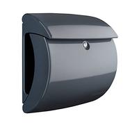 Burg-Wächter Pearl 886 GR Plastic Letterbox, Grey